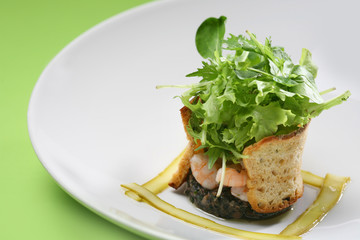 shrimp and mushroom salad