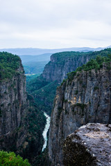 Tazi Canyon (Bilgelik Vadisi) in Manavgat, Antalya, Turkey. Amazing landscape, cliff and valley.