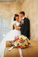 Wedding bouquet newlywed