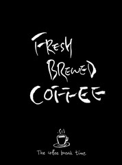 카페 포스터 / 손으로 그린 커피 그림