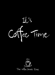 카페 포스터 / 손으로 그린 커피 그림