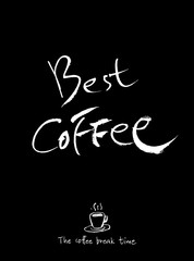 카페 포스터 / 손으로 그린 커피 그림