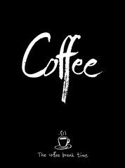 카페 포스터 / 손으로 그린 커피 그림