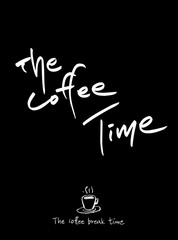 카페 포스터 / 손으로 그린 커피 그림