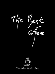 카페 포스터 / 손으로 그린 커피 그림