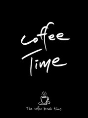 카페 포스터 / 손으로 그린 커피 그림