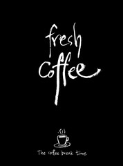 카페 포스터 / 손으로 그린 커피 그림