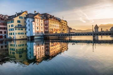 Lucerne (Luzern), the largest city in Central Switzerland