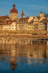 Fototapeta na wymiar Lucerne (Luzern), the largest city in Central Switzerland