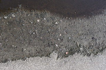 stone, texture, surface, puddle, water, road, abstract