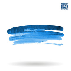 Brush stroke and texture. Grunge vector abstract hand - painted element. Underline and border design.