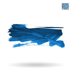 Fototapeta premium Brush stroke and texture. Grunge vector abstract hand - painted element. Underline and border design.