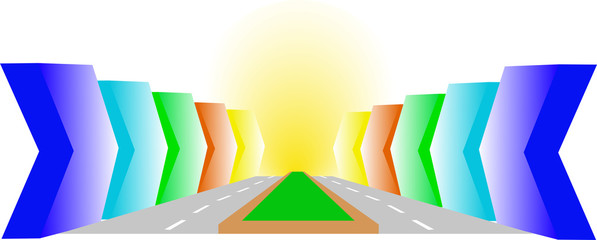 vector image of racing circuit