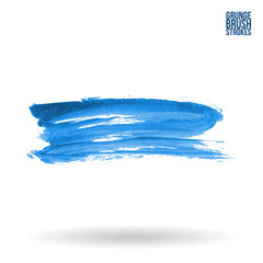 Brush stroke and texture. Grunge vector abstract hand - painted element. Underline and border design.