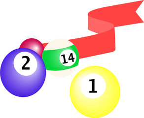 vector image of billiard ball