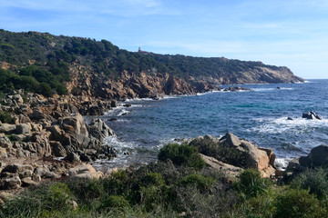 Fototapeta na wymiar La costa di Capo Spartivento