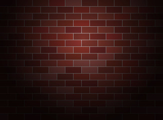 Dark brick wall background . 