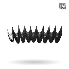 Brush stroke and texture. Grunge vector abstract hand - painted element. Underline and border design.