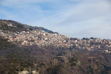 Fototapeta na wymiar Panoramic view of Metsovo