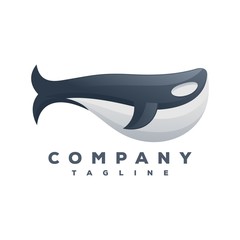 whale logo vector