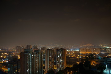 Fototapeta na wymiar Medellín Colombia at night
