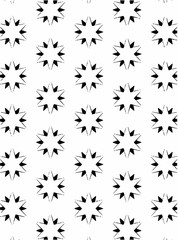 Fototapeta na wymiar Black and white ornate geometric pattern and abstract background