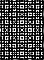 Black and white ornate geometric pattern and abstract background