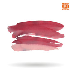 Brush stroke and texture. Grunge vector abstract hand - painted element. Underline and border design.