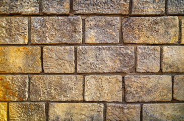 Colorful stone wall background