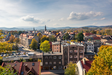 View on the Kamienna Gora at autumn in Sudety mountains, Poland © Artur Bociarski
