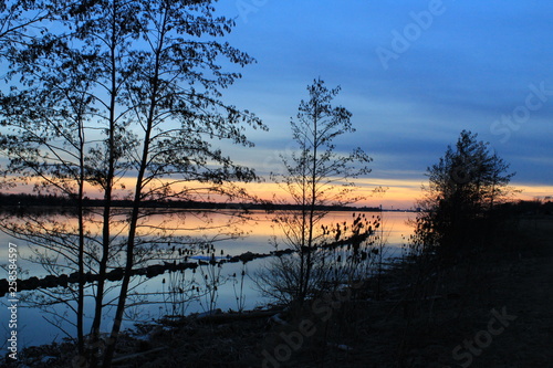 Lake Water Landscape Sky Nature River Tree Reflection