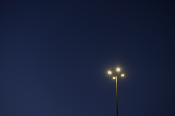 Street lamp evening sky - Powered by Adobe