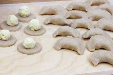 Making dumplings