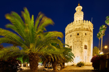 Fototapeta na wymiar Golden Tower, Seville, Spain