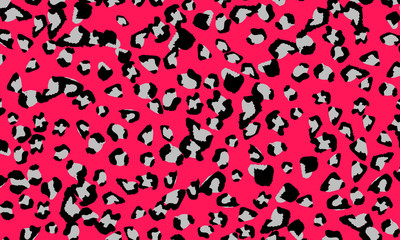 Leopard print design. Animal skin pattern.