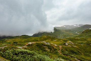North Norway cloudy mountain
