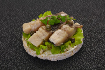 Snack with herring