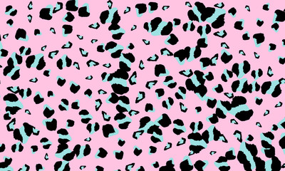 Leopard print design. Animal skin pattern. © KrikHill