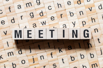 Meeting word concept