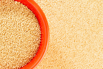 Amaranth beans in bowl, superfood