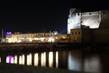 Panorama vista Castel dell'Ovo - Lungomare Napoli, Napoli, Italia	