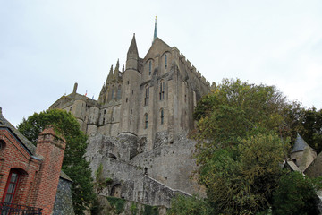 Fototapeta na wymiar Mont Saint Michel Abbey, Normandy, France