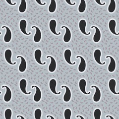 Vector seamless paisley pattern for printing on packaging, fabric and design