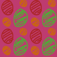 Vector seamless pattern with ink circle textures. Abstract seamless background with fireworks.