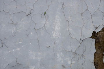 Old Cement brick Broken wall background