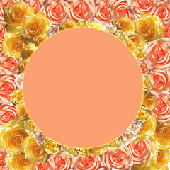 cute stylish branding mockup with flowers