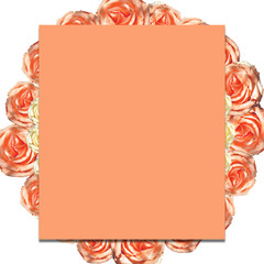 Obraz premium cute stylish branding mockup with flowers