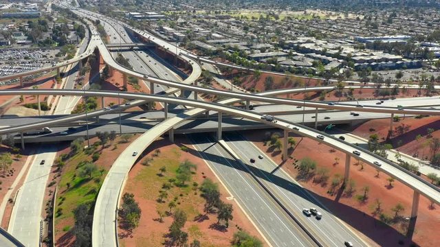 Aerial highway interchange Phoneix AZ