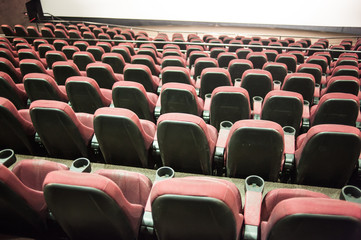 Obraz premium The cinema house. Inside. Mock up