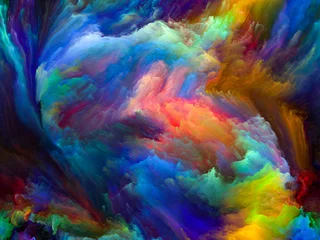 Foto auf Acrylglas Gemixte farben Jenseits der Farbbewegung